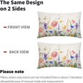 thumbnail image 5 of Colorful Watercolor Floral Pillow Covers 12x20 Spring Flower Print Decorative Throw Pillows Outdoor Farmhouse Seasonal Linen Pillowcase Lumbar Cushion Case Decor for Home Sofa Couch Bed Set of 2, 5 of 6