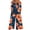 Orange, variant on Casual Wide Leg Rompers for Women Pineapple Palm Tree Graphic Summer Jumpsuits Loose Fit Lightweight Beach Romper with Pockets Purple XXL