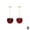 Dark Red, variant on Fashion Sweet Simulation Fruit Earrings Ear Drop Stud Hot Cute Women M4T3