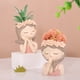 thumbnail image 3 of Matsuzay Maceta de cabeza femenina, maceta de resina para plantas de Cactus, hogar, jardín, oficina, habitación, decoración, maceta de Jardín y Patio Tipo 1, 3 of 6