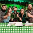 thumbnail image 5 of sruoe Tablecloth, 54 X 108in St Patricks Day Tablecloth, Waterproof Machine Washable Foldable Green Rectangle Tablecloths, Table Cloth for Dining, Home, Party Decor, Plastic, 5 of 6
