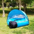thumbnail image 5 of Fogcroll Inflatable Lazy Bed Inflatable Sofa with Canopy Canopy Island Inflatable Lawn Bed Camping Island with Sunshade UV Proof Lightweight and Easy to Set up Air Hammock, 5 of 12