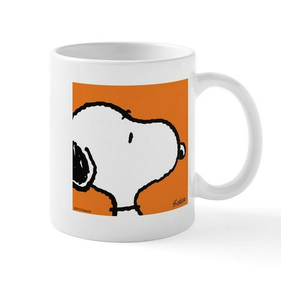 CafePress - Fresh Orange Snoopy Mug - 11 oz Ceramic Mug - Novelty Coffee Tea Cup
