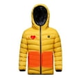 thumbnail image 6 of Hicidod Kids Unisex Heated Jacket with 3 Heating Zones Lightweight Zip Up Warm Heated Coat Usb Charging Hooded Heated Jackets, 6 of 9