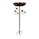 thumbnail image 1 of Baño para pájaros con estaca de jardín, comedero para pájaros, bandeja, bebedero y comedero para parque, valla exterior, colgante, 1 of 9