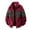 Red, variant on IWRICH Men's Soft Polar Jacket Full Zip Printed Coat Casual Aztec Midweight Winter Outfits Red XL