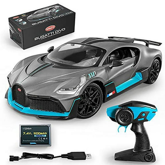 Miebely Bugatti Divo 1/12 Scale RC Car, Remote Control Car, 12km/h, Detachable Steering Ring