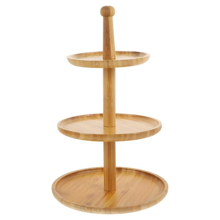 

1Set Multi-layer Food Serving Tray Wooden Serving Plate Fruit Dessert Plate