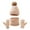 A, variant on Winter Kids Hat Glove Set Knit Fleece Lined Neck Warm Mittens For Toddler Boys Girls Beige