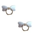 thumbnail image 1 of yingyy Chic Bow Ring Phone Ring Holder Stand Mobile Kickstand Desk Table Ring Stand Silver 2Set, 1 of 6