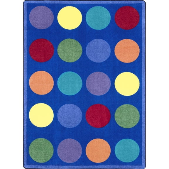 Joy Carpets Kid Essentials Choose A Color 5'4" x 7'8" Area Rug in Color Multi