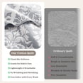 thumbnail image 6 of Exclusivo Mezcla 100% Cotton Quilts Twin Size Grey, Soft Breathable Bedspread Gauze Boho Pattern Coverlet Lightweight Twin Quilt Bedding Set for All Seasons( 1 Quilt and 1 Pillow Sham), 6 of 7
