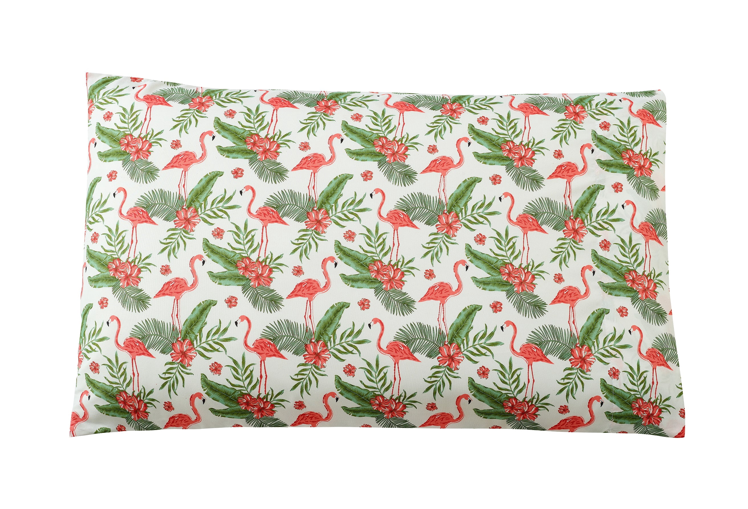 Harper Lane 3 Piece 1200 Thread Count Tropical Paradise White Polyester Bed Sheet Set, Twin