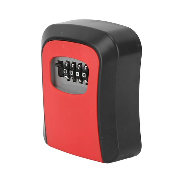 Portable Key Lock Box With 5 Keys Capacity, Resettable Code Combination Lockbox For Outdoor Indoor, Durable And Sturdy