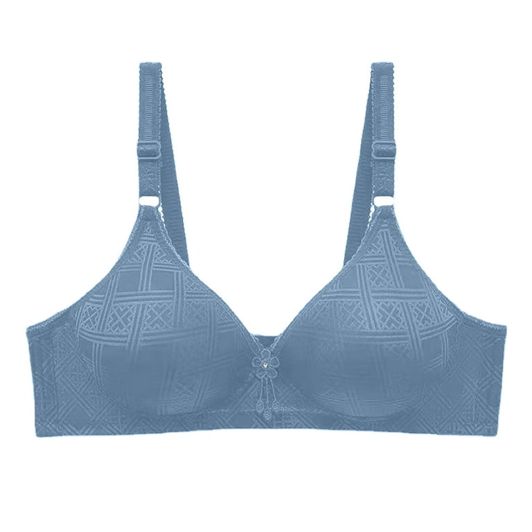 Lopecy-Sta Woman Sexy Ladies Bra without Steel Rings Sexy Vest Large  Lingerie Bras Everyday Bra Womens Bras Discount Clearance Bralettes for  Women Blue 
