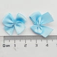 thumbnail image 4 of Nvzi 200pcs Mini Satin Ribbon Bows Flowers 1" x3/4" Appliques DIY Craft Blue Color, 4 of 4