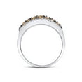 thumbnail image 4 of FB Jewels 14kt White Gold Womens Round Brown Diamond Band Ring 1/2 Cttw Size 6.5, 4 of 4