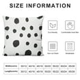 thumbnail image 5 of JEUXUS Polka Dot Pillow Covers  Black and White Decorative Throw Pillow Covers Brush Strokes Dots  Outdoor Pillow Cases Square Standard Cushion Covers for Sofa Couch Bed Car, 5 of 5