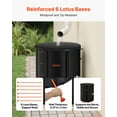 thumbnail image 3 of VEVOR Collapsible Rain Barrel, 53 Gallon Portable Rain Water Collection Barrel, 1000D PVC Rainwater Collection System, Garden Water Catcher Tank Storage Container with Spigot & Overflow Kit, Black, 3 of 9