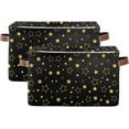 thumbnail image 2 of GZHJMY Star Storage Basket with Handles Collapsible Storage Bins Canvas Fabric Storage for Shelves Closet Bedroom Living Room 1Pack Collapsible Organizer, 2 of 7