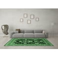 thumbnail image 3 of Ahgly Company Indoor Rectangle Oriental Emerald Green Industrial Area Rugs, 2' x 3', 3 of 4