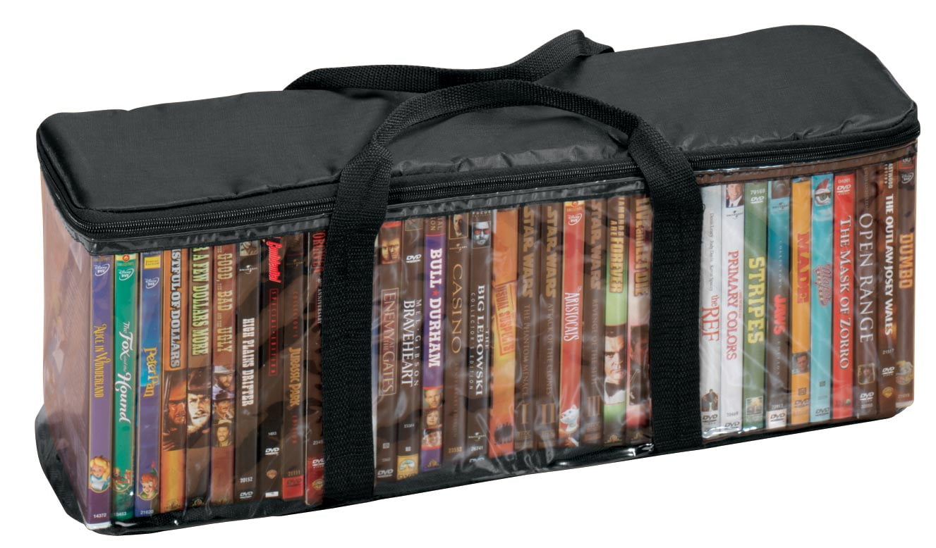 DVD Storage Case With 2 Dividers Walmart