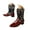 Red, variant on Sequin Boots for Women Sparkly Flats Shoes Pointed Toe Pull on Wide Mid Calf Booties