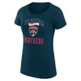 thumbnail image 2 of Women's G-III 4Her by Carl Banks Navy Florida Panthers Super-Slim Fit Lightweight Team Logo Graphic T-Shirt, 2 of 3