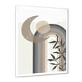 thumbnail image 2 of Designart 'Abstract Moon and Sun In Gray and Blue' Modern Framed Art Print, 2 of 4