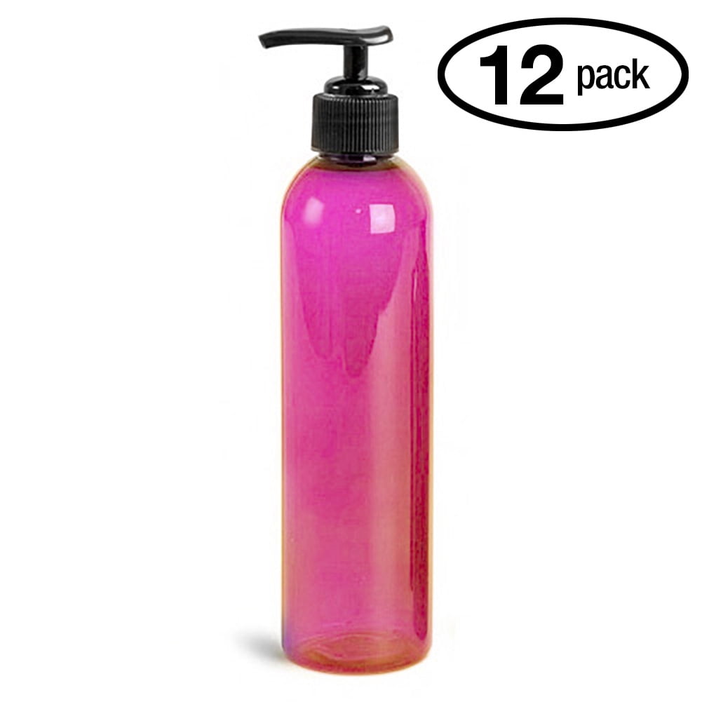 Royal Massage 8oz Bullet Round Massage Oil/Lotion/Liquid Bottle with