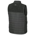 thumbnail image 3 of Men's Colosseum Charcoal Kansas Jayhawks Nightman Full-Zip Puffer Vest, 3 of 3