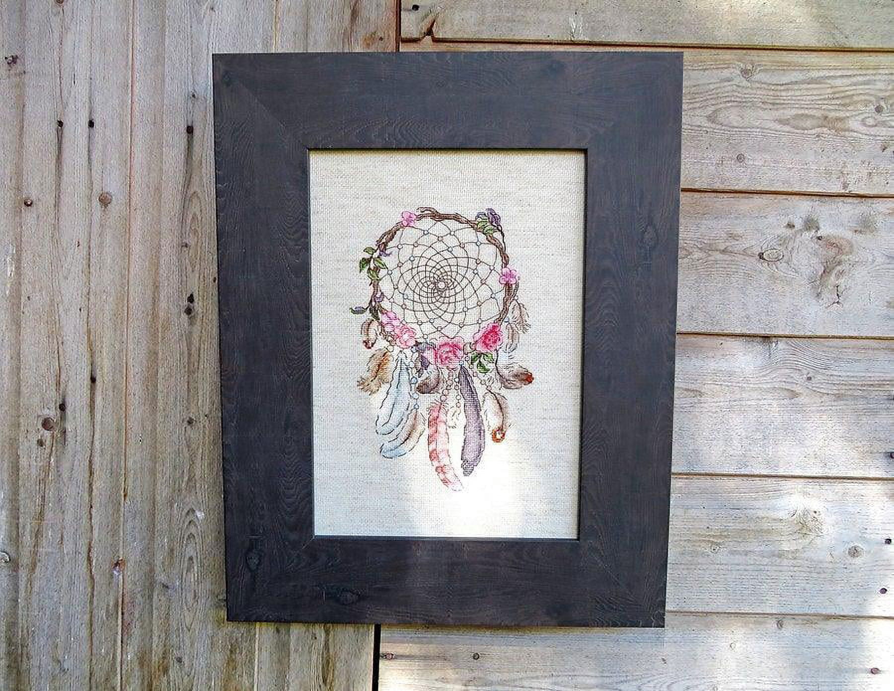 Counted Cross Stitch Kit Live Your Dreams Leti957 Needlework  Easy Small Beige Canvas Cotton By LetiStitch