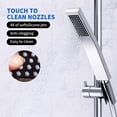 thumbnail image 2 of Wosthever Atractivo de acero inoxidable, cabezal de ducha de mano, experiencia de acero inoxidable, cabezal de mano atractivo para baños suaves Accesorios de baño Gris, 2 of 5