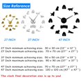 thumbnail image 3 of Cocker Spaniels Mirror Effect Wall Stickers&nbsp;Watch Large DIY Wall Clock Home Decor(Silver,47inch), 3 of 6