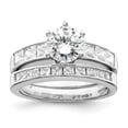 thumbnail image 5 of Auriga Fine Jewelry 925 Sterling Silver Wedding Band Ring Size 6 for Women, 5 of 6