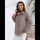 thumbnail image 5 of Camisas de Mujer con Botones, Casuales, de Larga, A Cuadros, con Estampados, Blusas Holgadas con Cuello A . Color Café M, 5 of 8