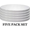 thumbnail image 2 of OCreme Cake Board, White Round Cake Circles with Gorgeous Design, Sturdy & Durable 1/2 Thick Cake Drums, Round Cake Boards with 8 Diameter, Pack of 5 Disposable Cake Drums, 2 of 6