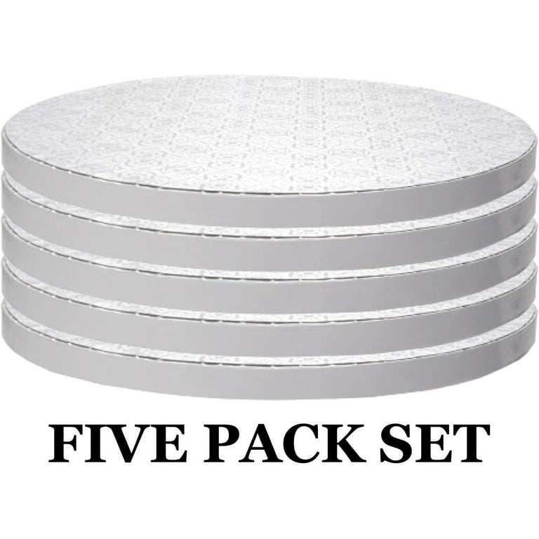 Cakebon Thick Plastic Cake Boards 8 Inch Round - (White, 1-Pack) - Sturdy  1/2 Inch Thick Cake Drums - Professional Cake Rounds 8 inch Cake Base