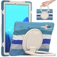 thumbnail image 1 of Funda protectora de color para Samsung Tab S7 Plus de 12,4 pulgadas con soporte para bolígrafo, anillo ajustable grande y protección contra golpes., 1 of 5