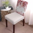 thumbnail image 2 of Dining Chair Covers Set of 4,Rustic Blue Ombre Eucalyptus Leaf Universal Stretch Kitchen Seat Covers Parsons Chair Protector Slipcover for Home Restaurant Party Decor,Leaves on White Wood Plank, 2 of 6