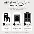 thumbnail image 5 of Chalky Chicks 32 Fl Oz Matte Starless Night Black Chalk Paint for Furniture Without Sanding - No Prep Furniture Paint No Sanding All in One for Crafts, Wood, Cabinet, Walls, Metal, Dresser, Farmhouse, 5 of 8