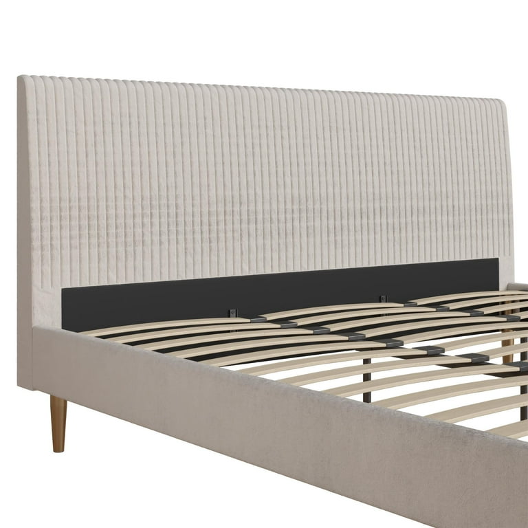 Mr. Kate Daphne King Size Bed: Modern Upholstered Platform
