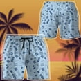 thumbnail image 5 of Costume Cosplay Pattern 3D The Office Custom Beach Shorts Swim Trunk, 5 of 7
