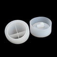 thumbnail image 5 of Teacher's Day Candle Jar Molds Silicone Concrete Molds for Candle Holder with Lids Candles Resin Mould Epoxy Resin Casting Molds White 100x41.5-65mm, 5 of 6