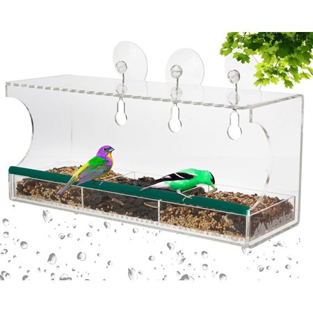 Clear Window Bird Feeder And Observation Kit Transparent Nature