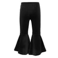 thumbnail image 2 of YONGHS Toddler Baby Girl Velvet Flared Pants Bell-Bottom Trousers Black 5-6, 2 of 5