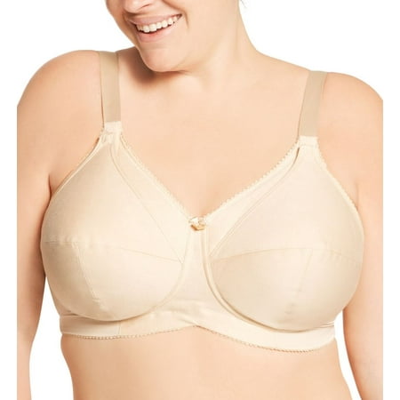 

Women s Elila 1613 Cotton Cup Wireless Soft Cup Nursing Bra (Nude 40E)