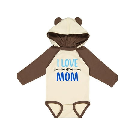 

Inktastic I Love my Mom Mothers Day Gift Baby Boy or Baby Girl Long Sleeve Bodysuit