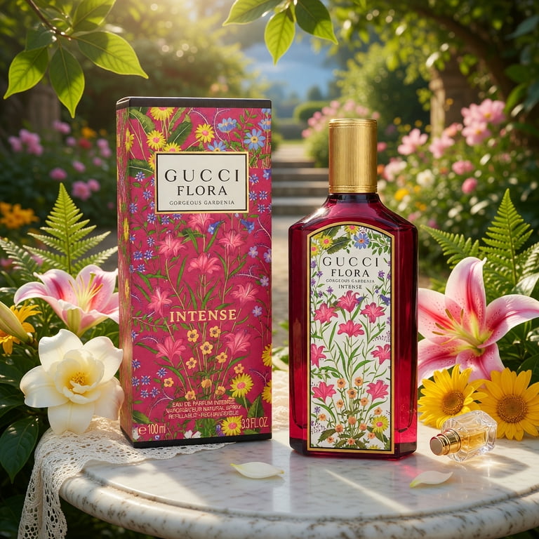 Gucci, Ladies Flora Gorgeous Gardenia Intense EDP Spray 3.38 oz