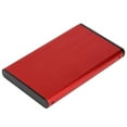thumbnail image 2 of Boîtier de Disque Dur Externe Mobile pour Notebook USB2.0 2.5 Pouces en Alliage d'Aluminium Brossé Compatible avec 2 To HDD SSDRed, 2 of 10